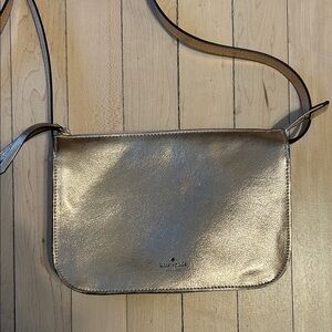Kate Spade Metallic Gold Crossbody Bag